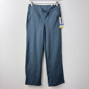 Mondetta High Rise Straight Leg Pant Womens Small Blue Stretch Minimalist‎